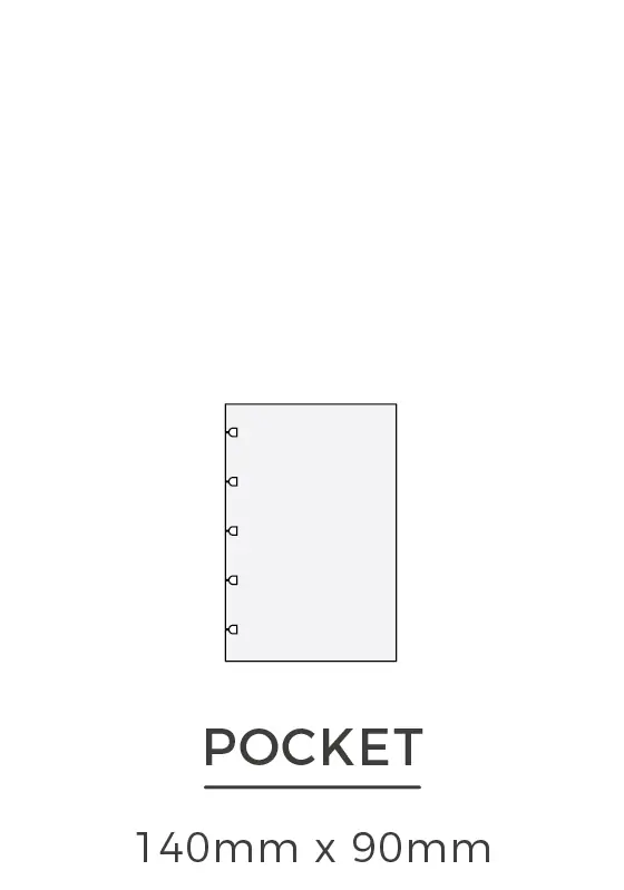 Filofax Notebook pocket refills